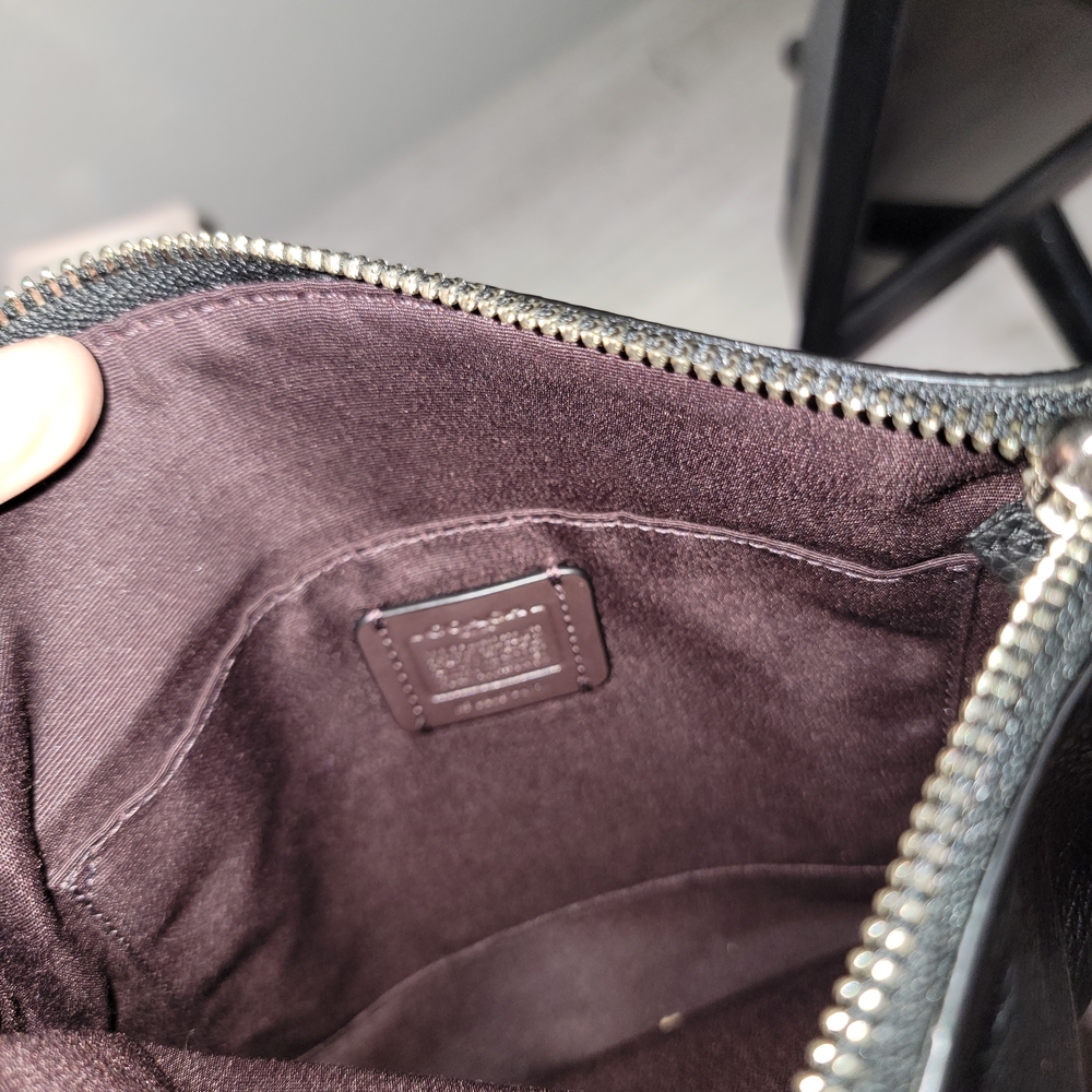 Coach x Marvel Bubble Jes Slim Black Crossbody Messenger Bag with Pink Strap - Picture 5 of 6